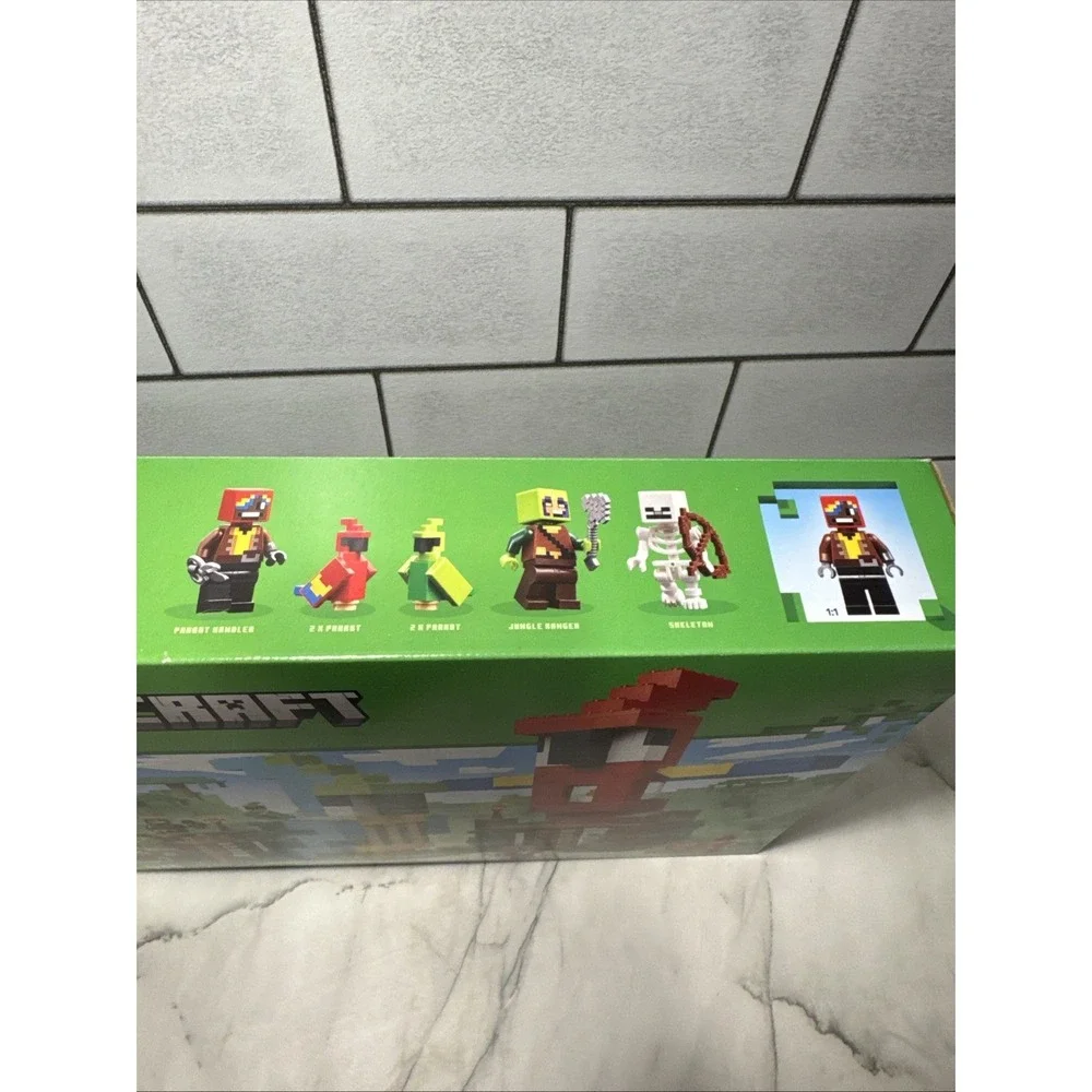 LEGO Minecraft Parrot Houses 21282 Toy 535PCS Jungle Building Set Gift